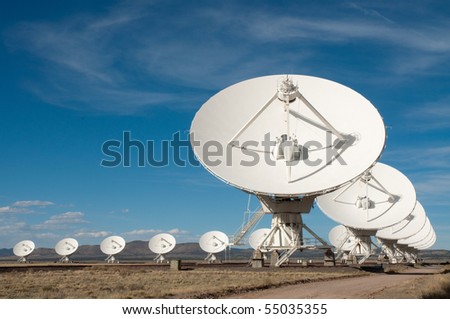 Very Large Array satellite dish antennas