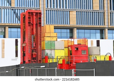 Very Large Industrial Pile Driving Machine