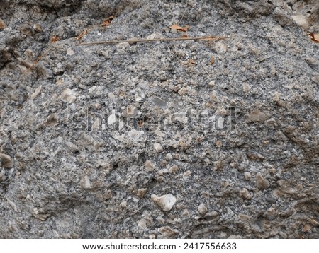 Very large rock surface on the mountain