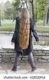 Very Long Blond Hair