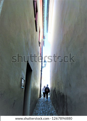 Similar – Image, Stock Photo ) Small Town Old town