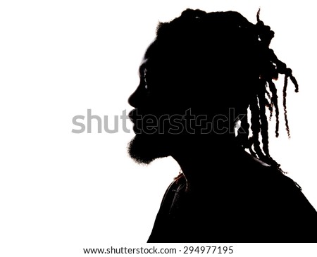 Very Nice Image Silhouette of a rastafarian Man