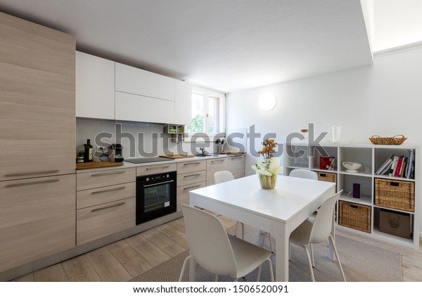 Very Nice Kitchen Design Table Chairs Stock Photo Edit Now