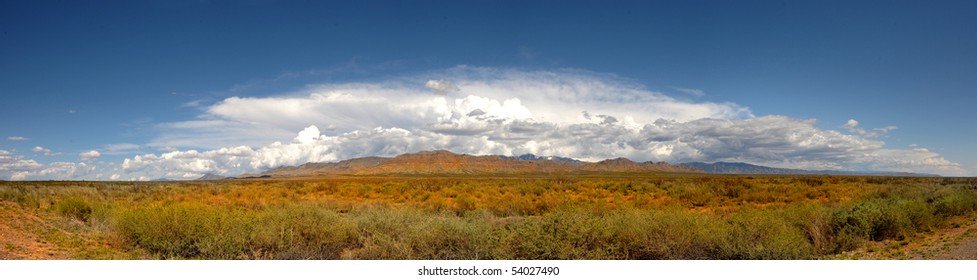 Very Nice Panoramic Image Of The new mexico landscape