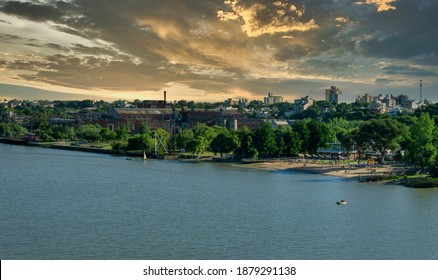 Very Nice View Of Rio Parana River In Argentina , Near Zarate