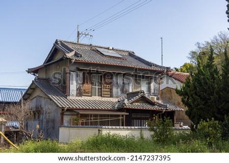 A very old and beautiful building on Yoshima Island in Sakaide City, Kagawa Prefecture, Japan