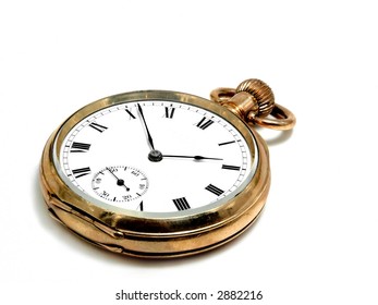 Very old and beautiful pocket clock in gold