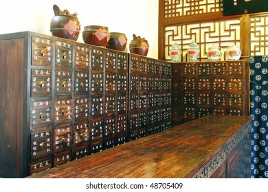 Very Old Chinese Medicine Shop In Jinan