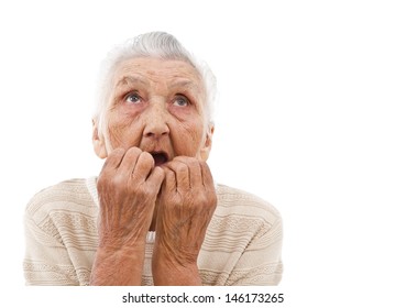 Very Old Lady Biting Her Nails Stock Photo 146173265 | Shutterstock