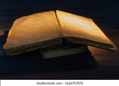Very old opened book. Holy bible scripture text. - Shutterstock ID 1626757873