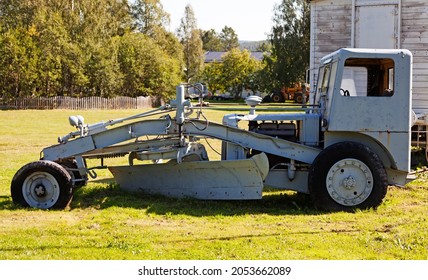 A Very Old And Outdated Snow Plow 