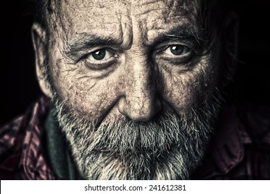 Very Old Senior Man Portrait