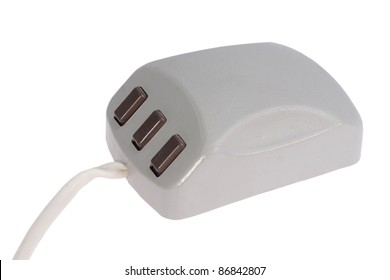 Very Rare First Computer Mouse From Ussr  On White Background