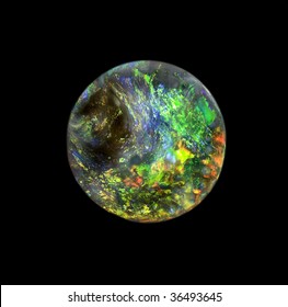 A Very Rare, Very High Quality Round Shape Opal, Which Looks Like A Planet.