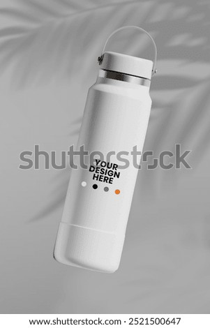Very realistic drinking bottle mockup