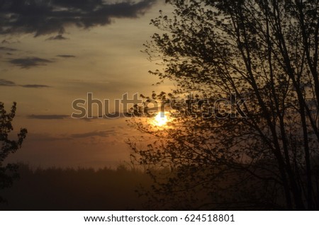 Very relaxing sunrise in Virginia, USA