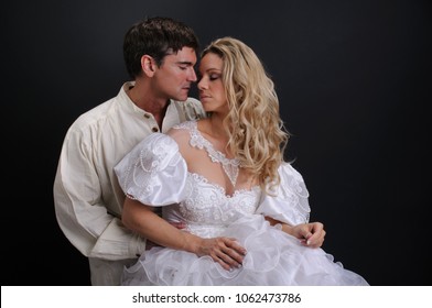 The Very Sexy Historical Couple Poses For The Camera.