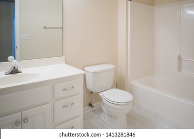 Very Small White Apartment Condominium House Bathroom