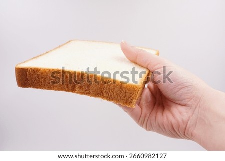 Very thick slice of white bread 