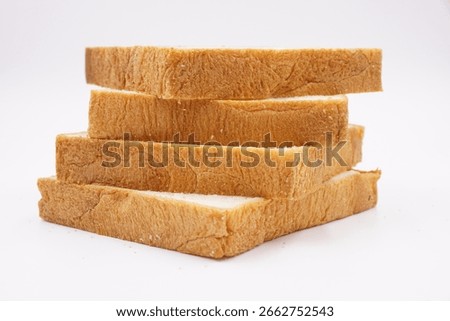 Very thick slice of white bread 