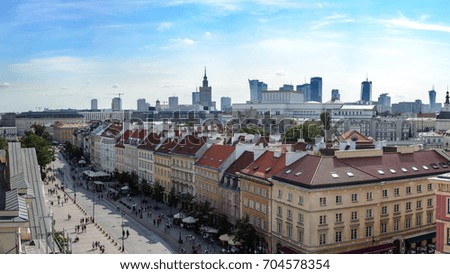 Similar – Warsaw II | old and new town