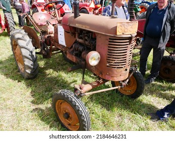 Vesilahti, Finland - July 30 2022: Cabless tractors event in Vesilahti village. A restored 1952 Massey Harris Pony tractor (made in Canada).