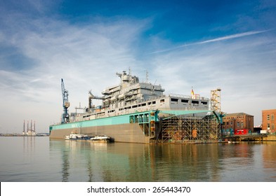 Vessel Bonn In A Floating Dock.