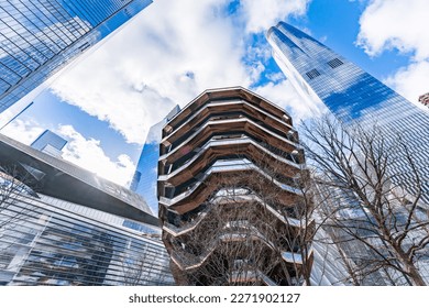Vessel building in Hudson Yards NY USA - Shutterstock ID 2271902127