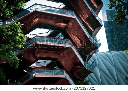 vessel (TKA) is a structure and visitor attraction built as part of the Hudson Yards Redevelopment Project in Manhattan, New York City, New York. 