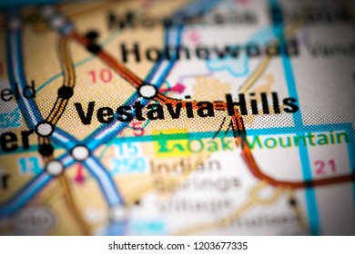 Vestavia Hills Alabama Usa On Map Stock Photo (Edit Now) 1203677335