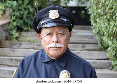Veteran Police Officer With A Mustache