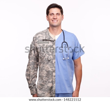 VETERAN SOLDIER | MILITARY TRANSITION TO CIVILIAN WORKPLACE | Portrait of a young man with split careers 