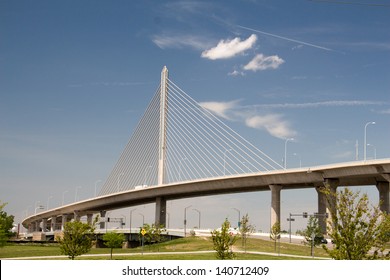 The Veterans' Glass City Skyway, or the Toledo Skyway Bridge, is a cable-stayed bridge in Toledo, Ohio.