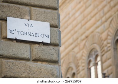 Via De' Tornabuoni Sign In Florence