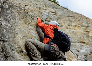 Via Ferrata In Canillo, Andorra.