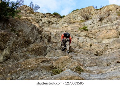 Via Ferrata In Canillo, Andorra.