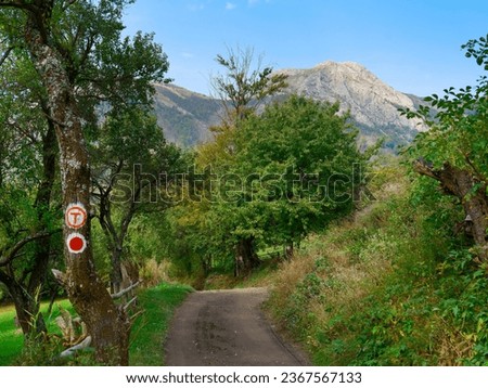 Via Transilvanica trail in Mehedinti Mountains, Romania, Europe