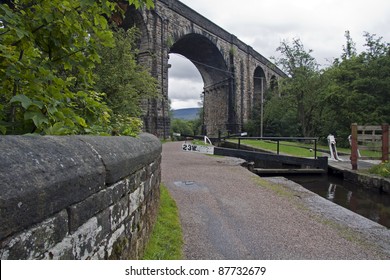 Viaduct Over The Huddersfield Narrow Canal At Uppermill