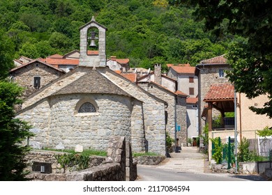 Vialas, Beautiful Village In The Cévennes, France.