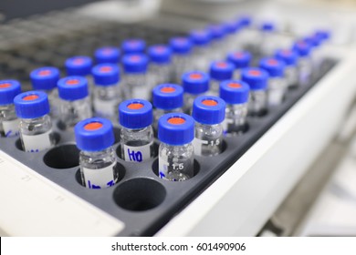 Vials Set On Gas Chromatography