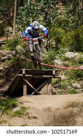 VIANA DO CASTELO, PORTUGAL - MAY 13: Ricardo Pereira During The 4th Stage Of The Taca De Portugal Downhill Vodafone On May 13, 2012 In Viana Do Castelo, Portugal.