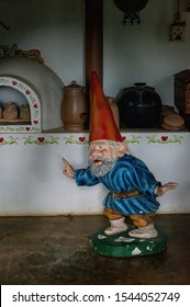 VIANOPOLIS - BETIM, MINAS GERAIS / BRAZIL - JANUARY 2, 2016: A giant gnome statue inside of one of the houses of Master's Grove (Bosque do Mestre) in Vale Verde - Alembic and Ecological Park.