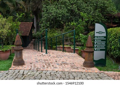 VIANOPOLIS - BETIM, MINAS GERAIS / BRAZIL - JANUARY 2, 2016: A staircase that connects different areas of Vale Verde - Alembic and Ecological Park.