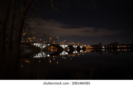 Viau Bridge Under Night Sky