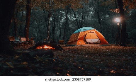 Vibey Chill at night camp - Powered by Shutterstock