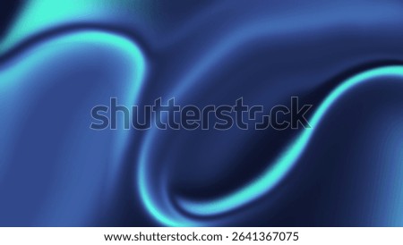 Vibrant abstract background featuring flowing blue and cyan neon waves on a dark backdrop. Ideal for tech, futuristic, digital, or modern design themes. High resolution and visually striking.