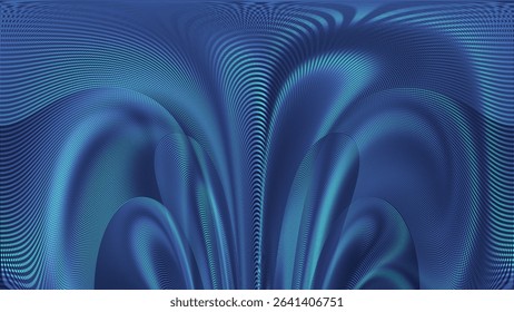 Vibrant abstract background with glowing blue waves and dynamic grid patterns. Perfect for tech, digital, AI, or futuristic-themed visuals in commercial and creative design projects.