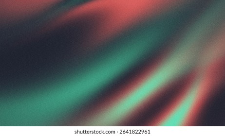 Vibrant abstract gradient background featuring soft green and red light streaks with a grainy texture. Ideal for modern design, tech, vaporwave, and digital art themes in commercial projects.