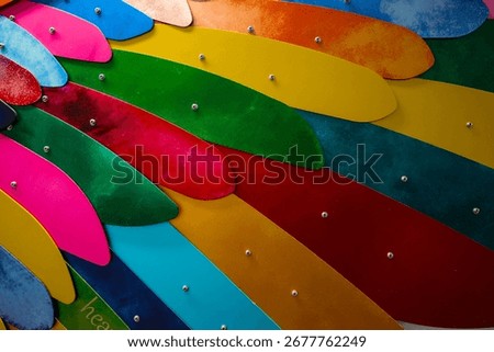 Vibrant Abstract Pattern of Overlapping Colors