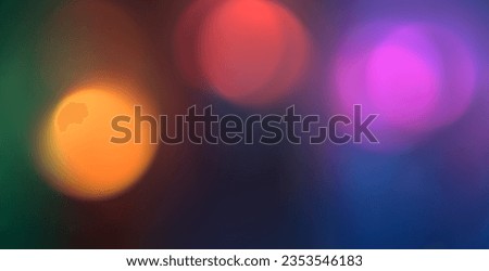 Vibrant Bokeh Symphony: Multicolor Gradient Blur Abstract Background, Radiant Blurred Colors: Abstract Multicolor Gradient Bokeh